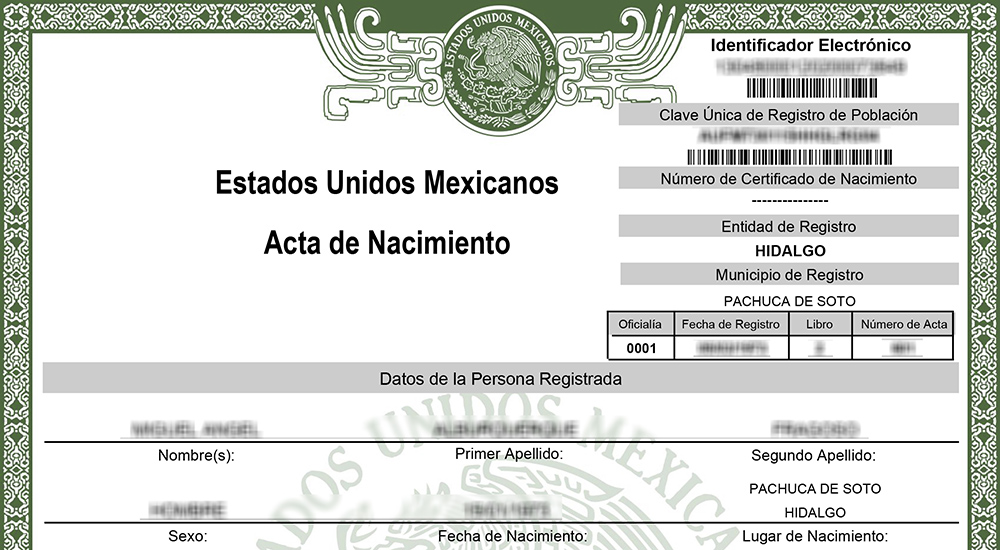 Proponen Que Sea Gratuita La Primera Copia Certificada Del Acta De Nacimiento La Verdad Hidalgo 5272